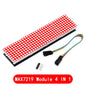 MAX7219 Dot Matrix Module Microcontroller Module Control Module Display Module 4 In One Display With 5P Line For Arduino