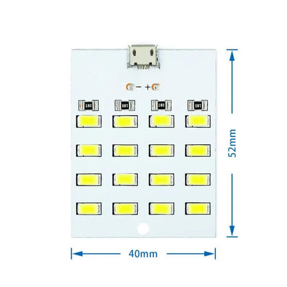 1PCS high quality 5730 smd 5V 430mA~470mA White Mirco Usb 5730 LED lighting panel USB mobile light Emergency light night light