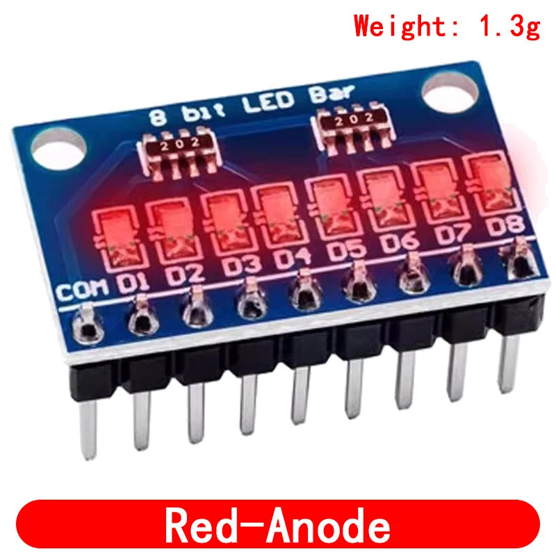 3-24V 8 Bit Blue/Red Common anode/cathode LED indicator Module Breadboard starter kit Board for MCU ARM 3d printer UNO MEGA2560