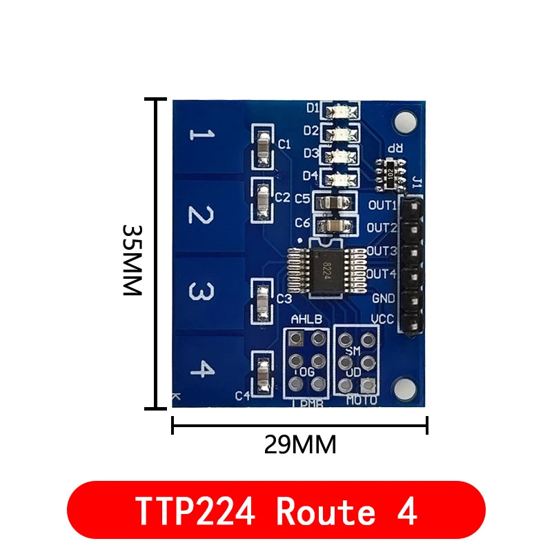 TTP223/TTP224/TTP226/TTP229 Jog Digital Touch Switch Sensor Digital 1/4/8/16 channel Touch Key Capacitive Module TTP223B