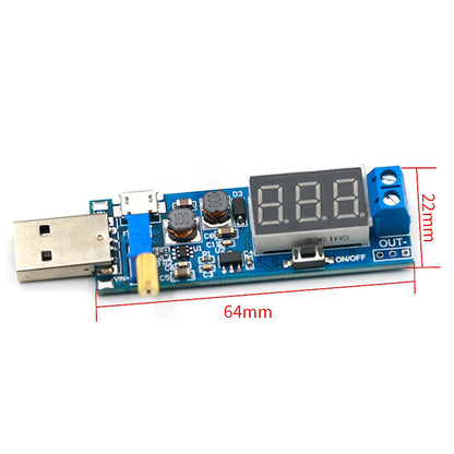 DC-DC 5V to 3.5V/ 9V/12V LCD USB Step UP/Down desktop Power Supply Module Adjustable Boost Buck Converter voltmeter Out 1.2V-24V