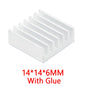 5PCS/LOT 3D Printer For Raspberry Pi Heat Sink A4988 chip Aluminum Heatsink Radiator Cooling Kit For Raspberry Pi