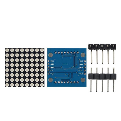MAX7219 dot matrix module microcontroller module display module finished goods , Can be together for arduino programming DIY KIT