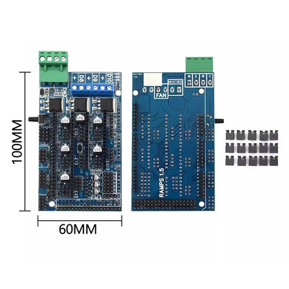 RAMPS 1.4 1.5 1.6 Panel Part Motherboard 3D Printers Parts Shield Red Black Controls
