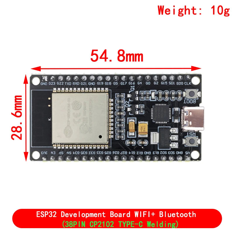 ESP32 Development Board CP2102 CH340C WiFi+Bluetooth Ultra-Low Power Consumption Wireless Module ESP32-WROOM-32 NodeMCU-32S