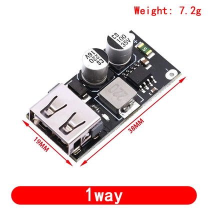 USB QC3.0 QC2.0 USB DC-DC Buck Converter Charging Step Down Module 6-32V 9V 12V 24V to Fast Quick Charger Circuit Board 5V