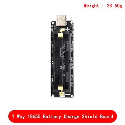 Two Voltage 18650 Lithium Battery Shield V8 Mobile Power Expansion Board Module 5V/3A 3V/1A Micro USB For Arduino ESP32 ESP8266