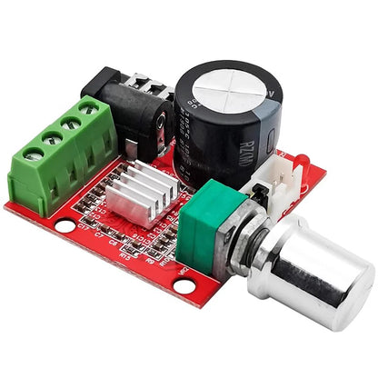 12V Mini Hi-Fi PAM8610 Audio Stereo Amplifier Board 2X10W Dual Channel D Class