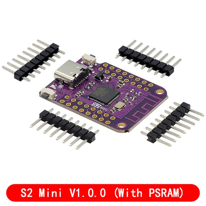 ESP32 S2 Mini V1.0.0 - LOLIN WIFI IOT Board based ESP32-S2FN4R2 ESP32-S2 4MB FLASH 2MB PSRAM MicroPython Arduino Compatible