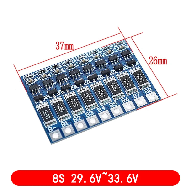 3S 4S 5S 6S 7S 8S bms 4.2V Balance Function Protection Board 68mA 5S Li-ion Lipo Battery Lithium 18650 Batteries Balanced 5S 21V