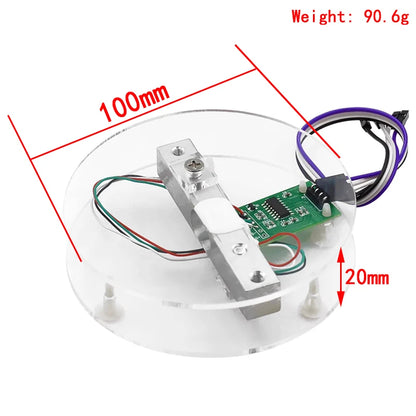 Digital Load Cell Weight Sensor HX711 AD Converter Breakout Module 5KG 10KG Portable Electronic Kitchen Scale for Arduino Scale