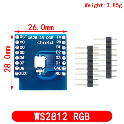 Esp8266 D1 Mini Pro Wifi Development Board Nodeu Ws2812 Rgb Dht11 Dht22 Am2302 Relais Ds18b20 Bmp180 Motor Voor Wemos Diy kit