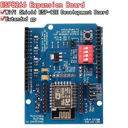 ESP8266 ESP-12E UART WIFI Wireless Shield Development Board For Arduino UNO R3 Circuits Boards Modules ONE