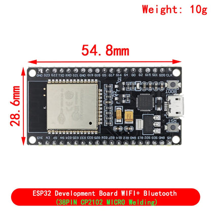 ESP32 Development Board CP2102 CH340C WiFi+Bluetooth Ultra-Low Power Consumption Wireless Module ESP32-WROOM-32 NodeMCU-32S