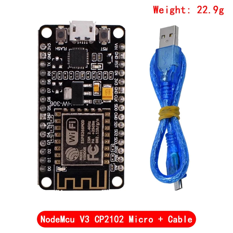Wireless Module CH340/CP2102/CH9102X NodeMcu V3 V2 Lua WIFI Internet of Things Development Board Based ESP8266 ESP-12E