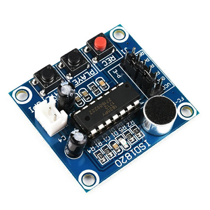 ISD1820 recording module voice module the voice board telediphone module board with Microphones + Loudspeaker