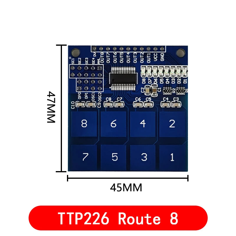 TTP223/TTP224/TTP226/TTP229 Jog Digital Touch Switch Sensor Digital 1/4/8/16 channel Touch Key Capacitive Module TTP223B