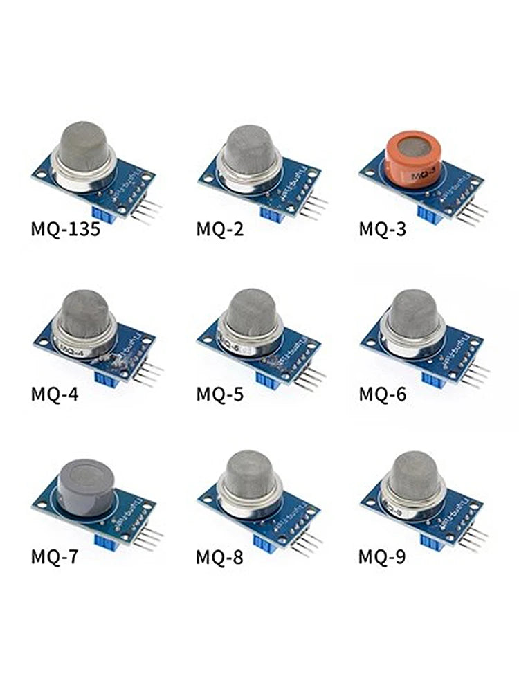 MQ-2 MQ-3 MQ-4 MQ-5 MQ-6 MQ-7 MQ-8 MQ-9 MQ-135 Detection Smoke methane liquefied Gas Sensor Module for Arduino Starter DIY Kit
