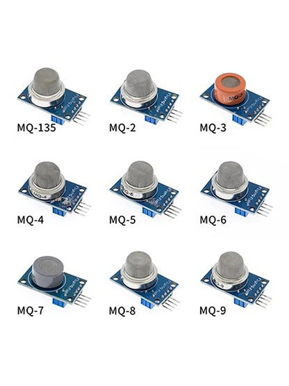 MQ-2 MQ-3 MQ-4 MQ-5 MQ-6 MQ-7 MQ-8 MQ-9 MQ-135 Detection Smoke methane liquefied Gas Sensor Module for Arduino Starter DIY Kit