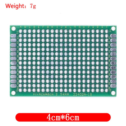 Dropshipping 4pcs 5x7 4x6 3x7 2x8cm double Side Copper prototype pcb Universal Board Fiberglass board for Arduino