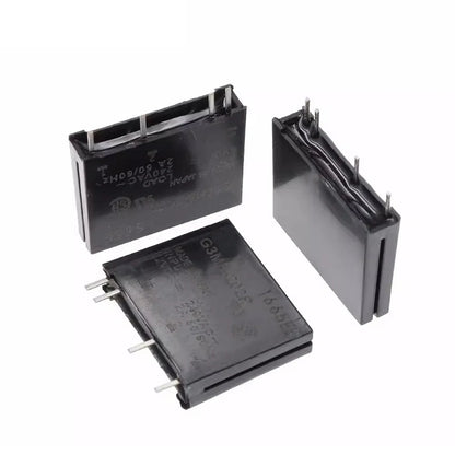 1Pcs 5V 12V 24V DC-AC Solid State Relay Module G3MB-202P G3MB 202P PCB SIP SSR AC 240V 2A Snubber Circuit Resistor Relay Switch