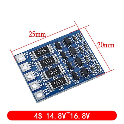 3S 4S 5S 6S 7S 8S bms 4.2V Balance Function Protection Board 68mA 5S Li-ion Lipo Battery Lithium 18650 Batteries Balanced 5S 21V