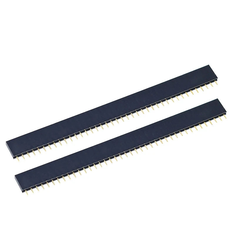 10PCS 2.54mm 40 Pin Stright Female Single Row Pin Header Strip PCB Connector