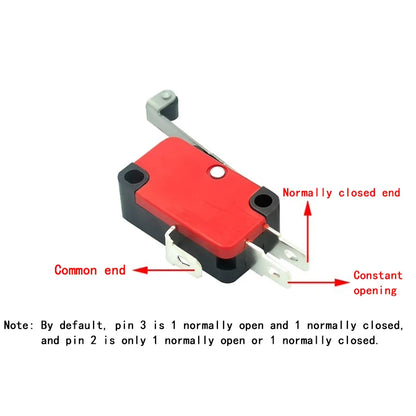5PCS V-156-1C25 15A The micro switch, Push Button SPDT Momentary Snap Action Limit switch, travel switch
