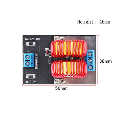 DC 5-12V Mini ZVS Low Voltage Induction Heating Power Supply Module Induction Heating board for induction Heating with Coil