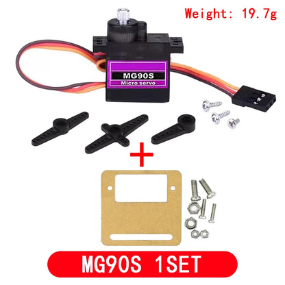 Smart Electronics Rc Mini Micro Classic Servo Tester SG90 MG90S SG92R Plastic Gear for Arduino Model Helicopter Boat DIY