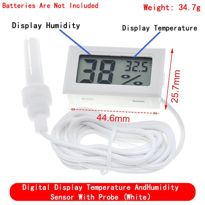 Mini LCD digital thermometer used for freezer temperature - 50-110¡æ refrigerator thermometer indoor and outdoor waterproof probe