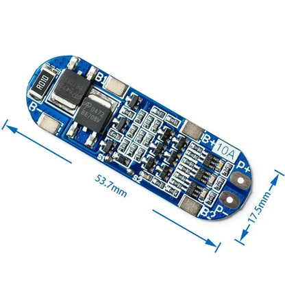 3S 10A 11.1V 12V 12.6V Lithium Battery Charger Protection Board Module for 18650 Li-ion Lipo Battery Cells BMS 3.7V