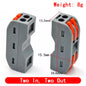 5pcs/lot Quick Wire Connectors push-in Spring splicing Butt Wiring Connection Electrical Compact Cable Connector Junction box 2/3/4Pin