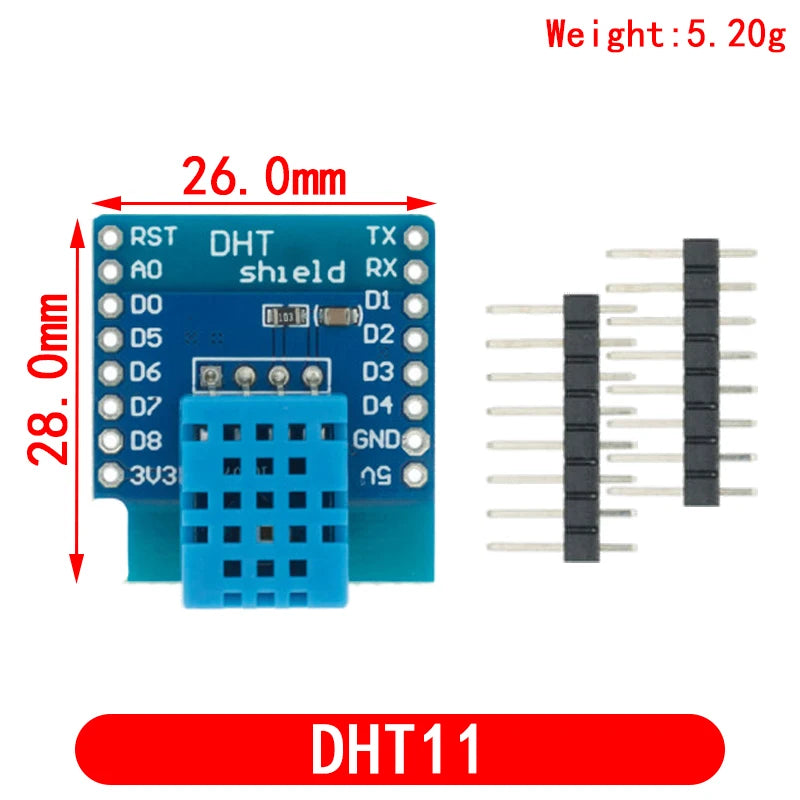 Esp8266 D1 Mini Pro Wifi Development Board Nodeu Ws2812 Rgb Dht11 Dht22 Am2302 Relais Ds18b20 Bmp180 Motor Voor Wemos Diy kit