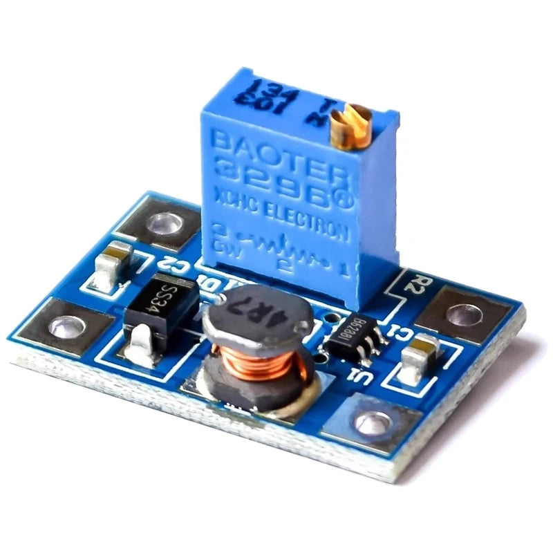 5PCS 2-24V to 2-28V 2A DC-DC SX1308 Step-UP Adjustable Power Module Step Up Boost Converter for DIY Kit