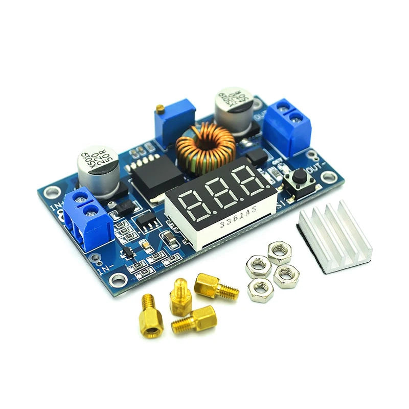 5A 75W XL4015 DC DC Converter Adjustable Step-Down Module 4.0-38V to 1.25V-36V DIY Adjustable Power Supply