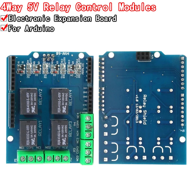 5V 4 Channel Relay Shield Module for Arduino UNO R3 Mega2560 Electronic 4 Way Four Channel Relay Control Expansion Board