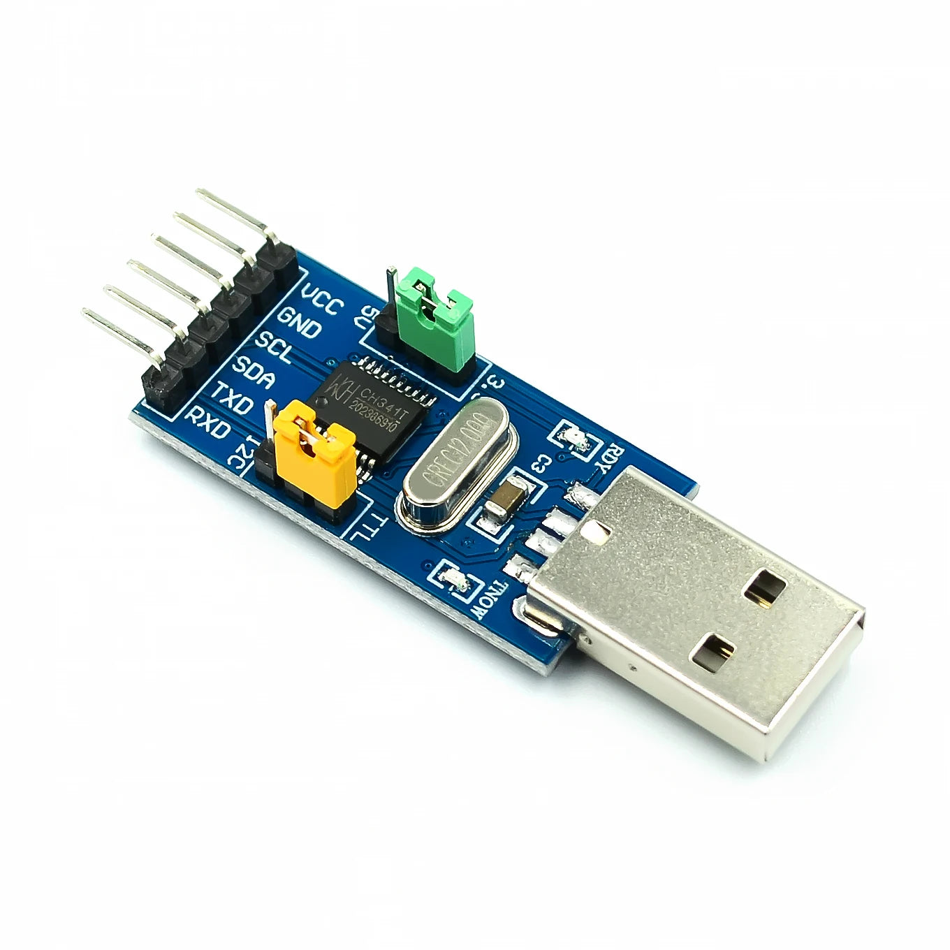 CH341T 2 in 1 module 3.3V 5V USB to I2C IIC UART USB to TTL single-chip serial port downloader