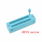 1pcs/lot 14 16 18 20 24 28 32 40 P Pin 2.54 MM Green DIP Universal ZIF IC Socket Test Solder Type IC lock seat zif socket
