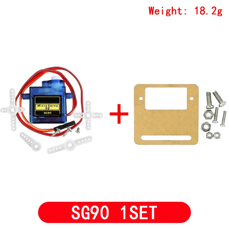 Smart Electronics Rc Mini Micro Classic Servo Tester SG90 MG90S SG92R Plastic Gear for Arduino Model Helicopter Boat DIY