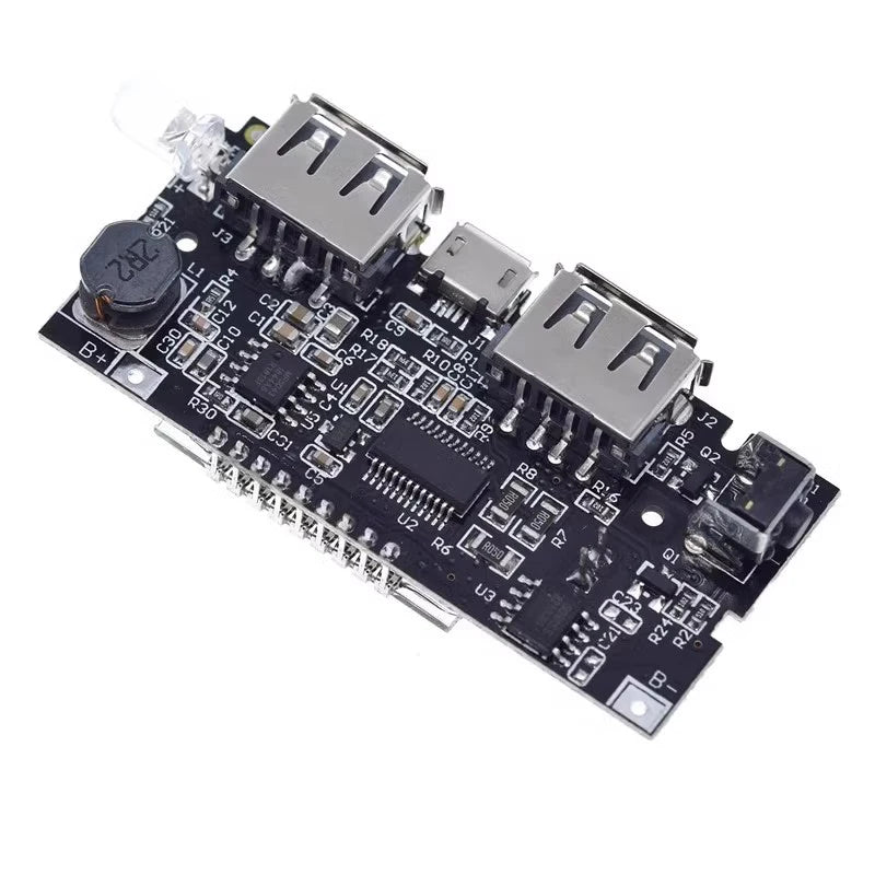 Dual USB 18650 Battery Charger PCB Power Module 5V 1A 2.1A Mobile Power Bank Accessories for Phone DIY LED LCD Module Board