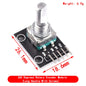 360 Degrees Rotary Encoder Module Rotary Potentiometer Analog Knob Module for Arduino KY-040 RV09 Rotary Encoder EC11 Knob Cap