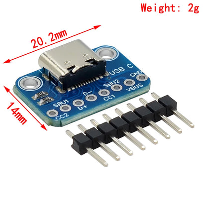 Type-c usb transfer pin dip female base B adapter plate welded female head typec feed and discharge pin