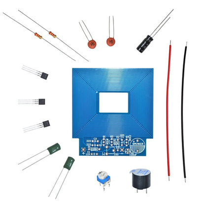 Metal Detector Scanner Unassembled Kit DC 3V-5V Suite Metal Sensor Board Module Electronic DIY Kits PCB Board Buzzer Capacitor
