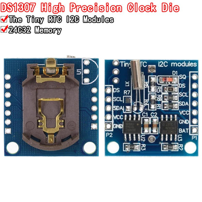 I2C RTC DS1307 AT24C32 Real Time Clock Module For AVR ARM PIC Tiny RTC I2C modules memory DS1307 Clock