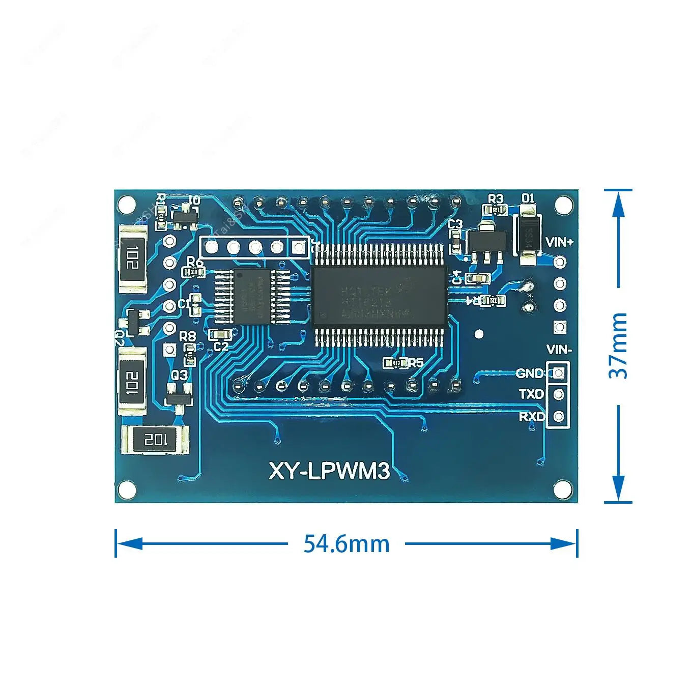 3 channel PWM pulse frequency duty cycle adjustable module square wave rectangular wave signal generator