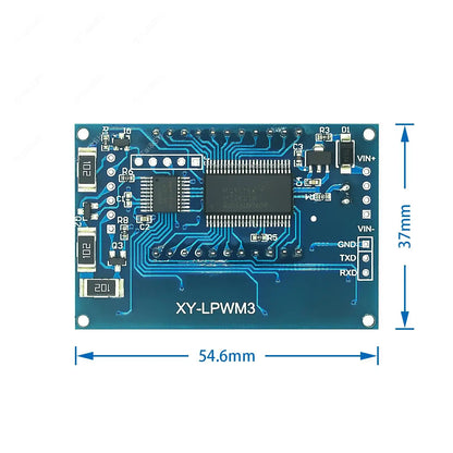 3 channel PWM pulse frequency duty cycle adjustable module square wave rectangular wave signal generator