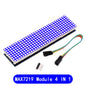 MAX7219 Dot Matrix Module Microcontroller Module Control Module Display Module 4 In One Display With 5P Line For Arduino