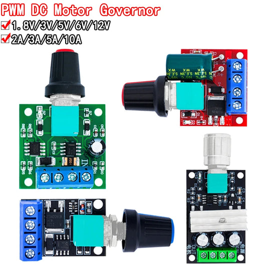DC 1.8V-35V 2A 3A 5A 10A 30W 80W 90W PWM Motor Speed Controller Low Voltage Motor Speed Controller PWM Adjustable Drive Module