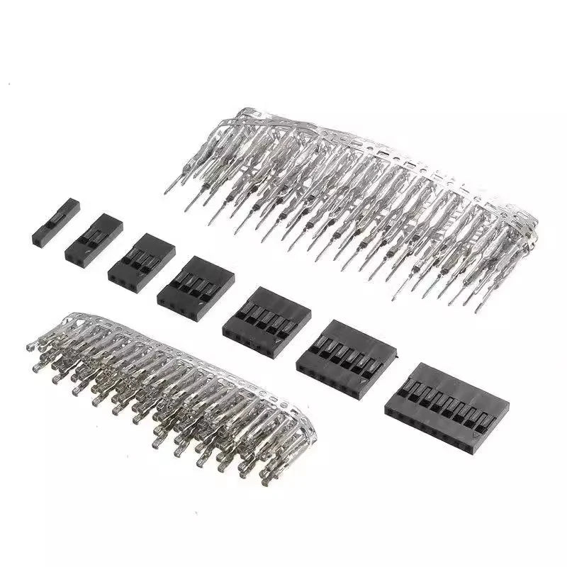 310Pcs/set 2.54mm Male+Female Dupont Wire Jumper Line Cable 1/2/3/4/5/6/8 Pin Header Connector Housing Electronic DIY Kit